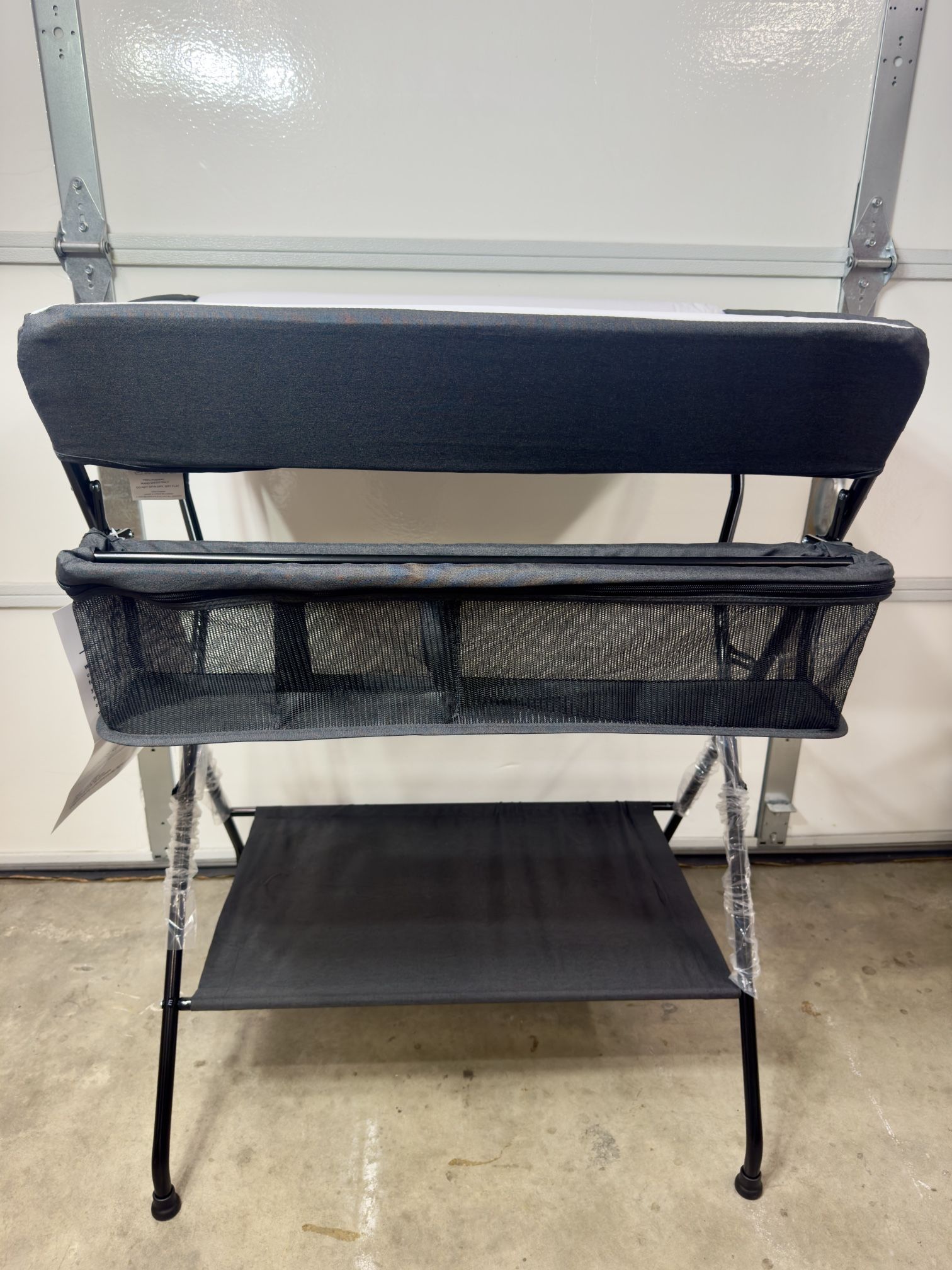 INFANS Baby Changing Table with Wheels, Portable Folding Diaper Station Nursery Organizer …