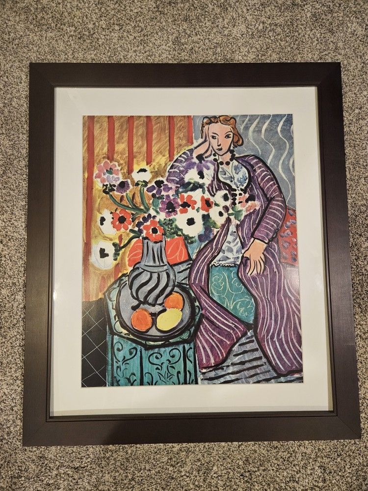 Matisse "Purple Robe And Anemones"