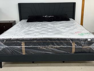 New king bed and mattress