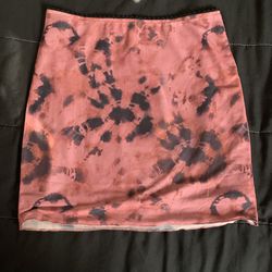pink mesh mini pencil skirt