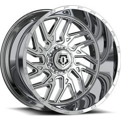 4 new 26x12 TIS 544C Chrome Rims 8x6.5 bolt pattern