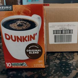 Dunkin' Original Blend Medium Roast Coffee, 60 Keurig K-Cup Pods