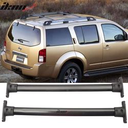 Fits 2005-2012 Nissan Pathfinder OE Style Aluminum Roof Rack Cross Bar Black Pair