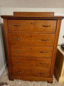 Large solid wooden dresser