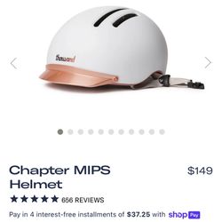 Thousand Chapter MIPS Helmet (Supermoon white/rose gold) 🚴🤍 (SIZE SMALL)