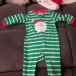 Baby Christmas Pj's and Hat