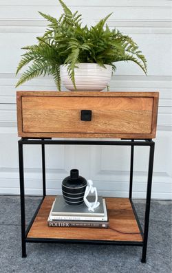 Wooden side table