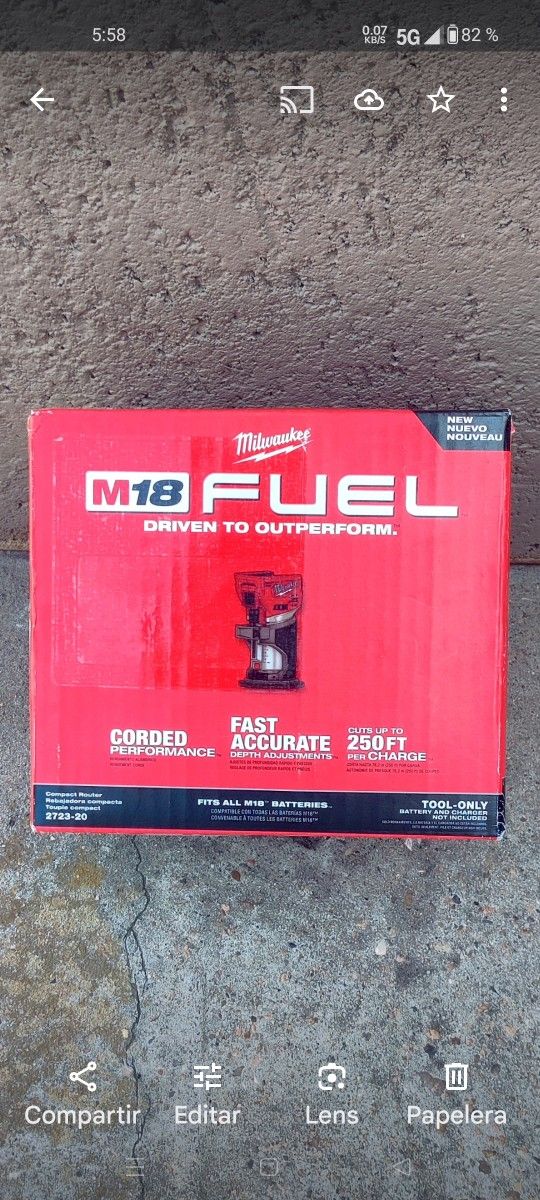 Milwaukee M18 New Fuel Router / No BaterÃa No Cargador / 100$ Precio Firme✅