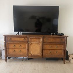Vintage Solid Wood TV Stand / Dresser – 71.5” Wide