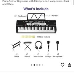 Portable piano Set