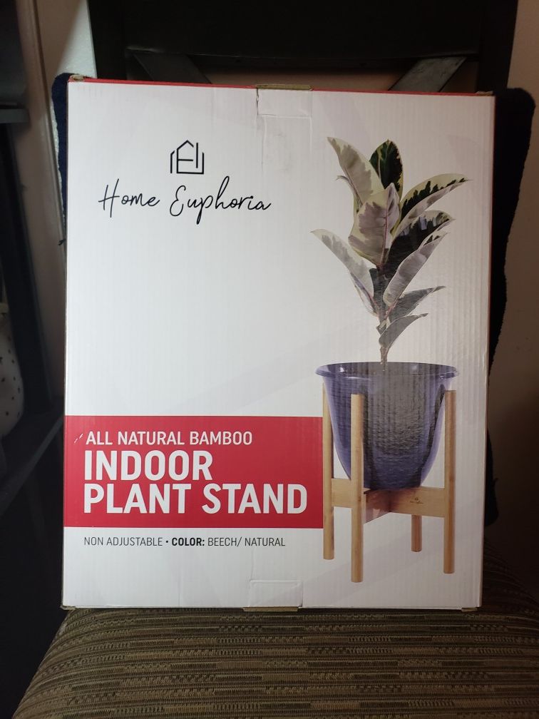 Natural Bamboo Plant Stand (set of 2)