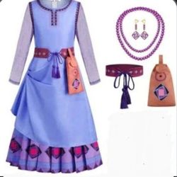 Wish Asha Costume 9pc. Set Size M(8-10) 