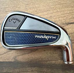 Callaway Paradym 7 Iron Golf Club Head Only - Silver/Blue Right-Handed