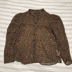 Animal print blouse