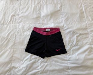 NIKE PRO COMBAT DRI-FIT Women’s Small Black Pink SHORTS COMPRESSION 2.5