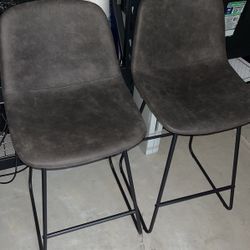 Barstool Chairs X 2 Counter Height 