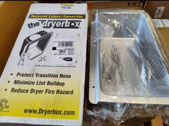 Dryerbox Recessed Metal Dryer Exhaust Box,  Multiple Available