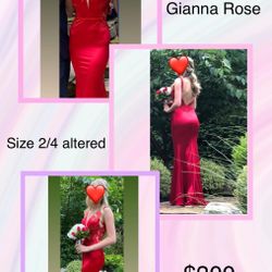 🔥 Stunning Red Formal Dress – Like New! 🔥  $300