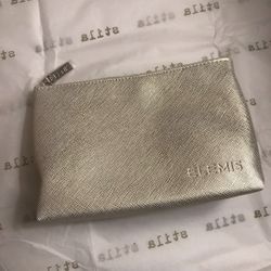 Elemis Metallic Gold Toiletry Case Makeup Cosmetics Skincare Travel Bag NEW