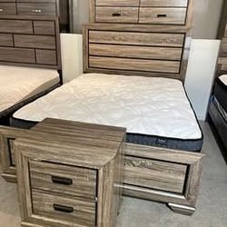 Brand new wooden bedroom set for sale with free delivery and free assembling