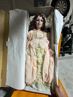 Vintage Porcelain Collector Doll w/ Original Box  – Excellent Condition