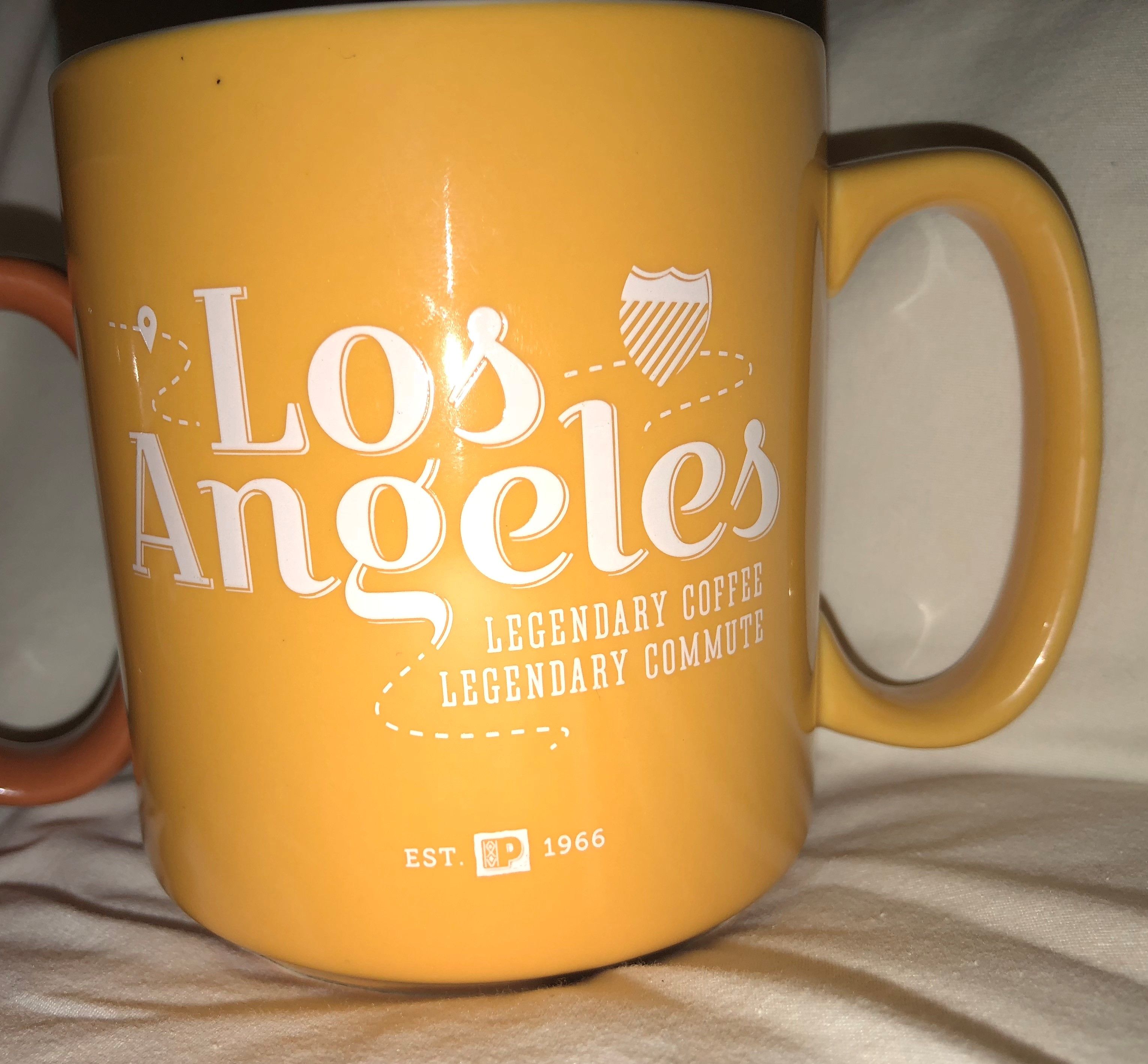 Peet's Coffee Los Angeles large coffee cup / mug