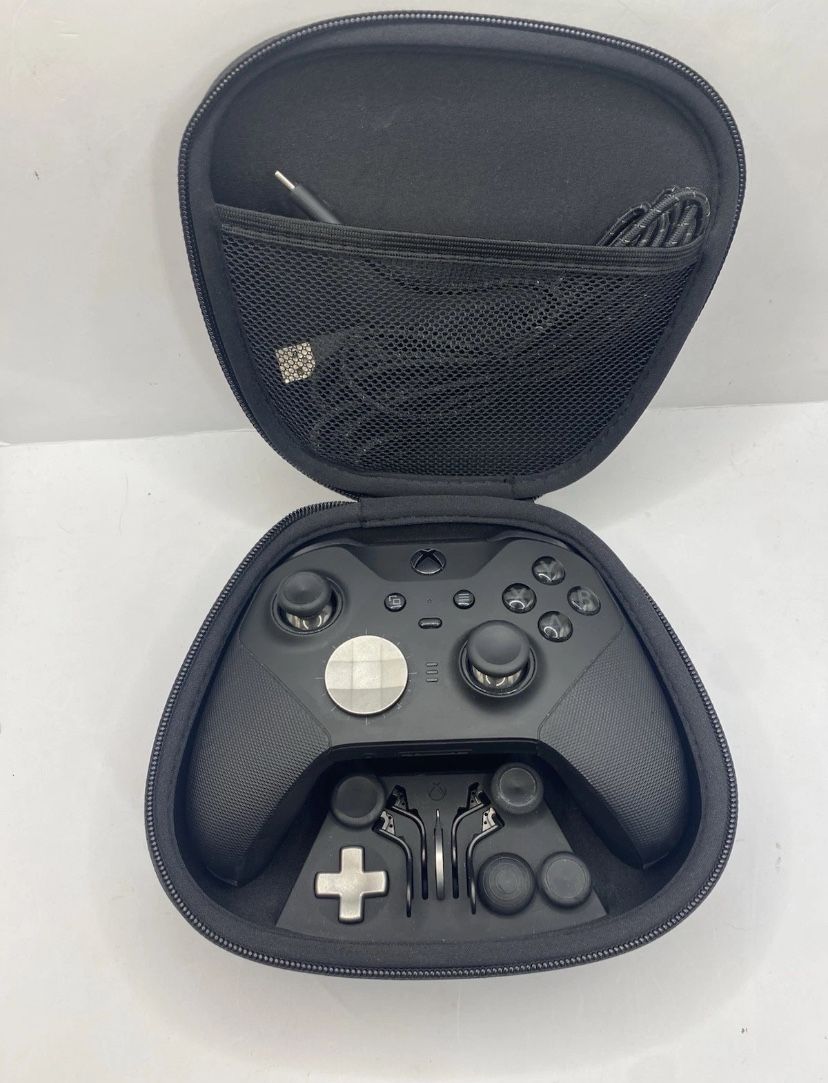 Xbox Elite Series 2 Wireless Controller W/Case For Xbox S/X/One Black Tested