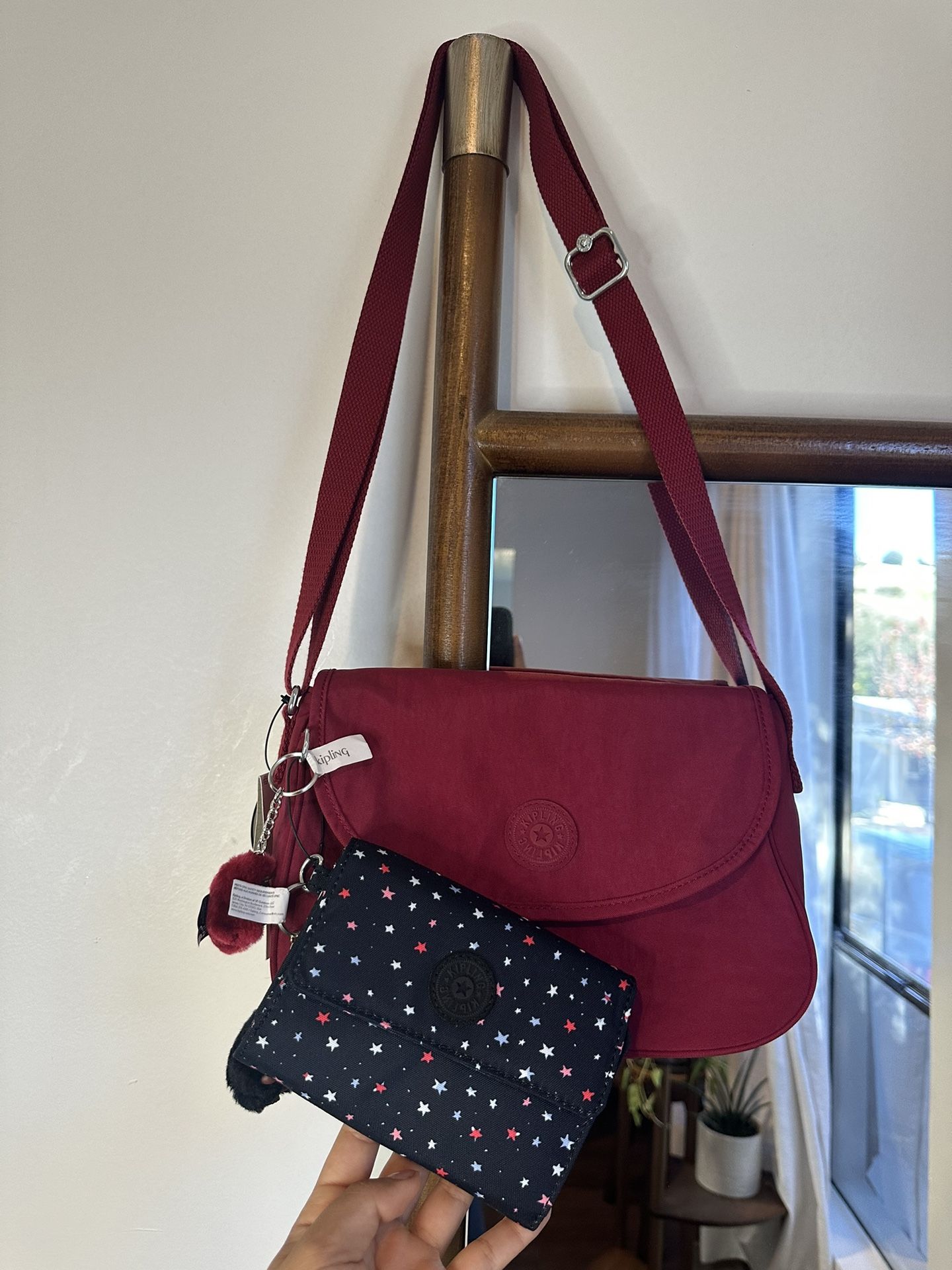 Brand New Kipling Cross Body Bag + Wallet