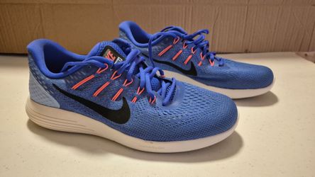 Nike Lunarglide 8 Athletic Shoes Women Blue Pink Running Sneakers