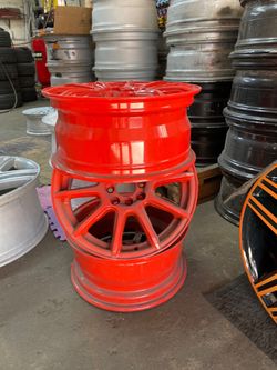 Wheel stools for sale Made out of 3 wheels , welded and powder coated . Great for shop use or garage. Different styles and colors available. 125$ E