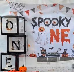 Halloween Spooky one birthday decor