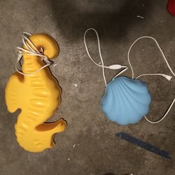 IKEA sea shell and sea horse night light