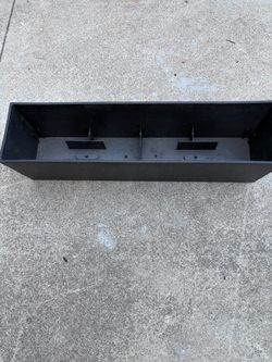 Black Rectangular Outdoor Planter Box