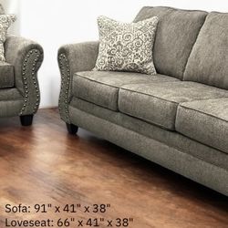 BRAND NEW OXFORD SOFA & LOVESEAT