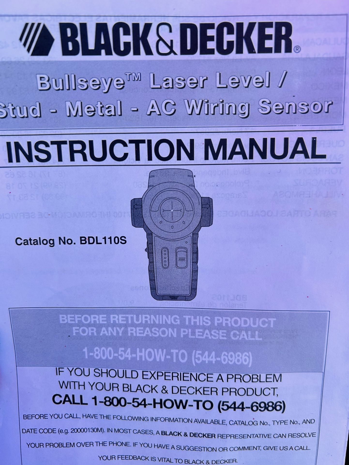 Black & Decker Laser Level