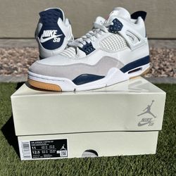 Nike Air Jordan 4 Retro SB Navy NEW/RECEIPT SIZE: 11 $370 FIRM FIRM ONLY!! NO TRADES!