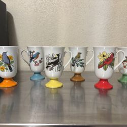 Full set Vintage Tundra Japan or Fred Roberts pedestal Coffee/ Tea Mugs