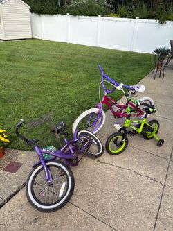 3 kids bikes from 2 to 7 years