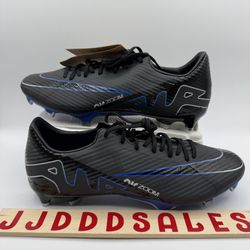 Nike Zoom Vapor 15 Academy MG Soccer Black Hyper Royal DJ5631-040 Men's Size 10  New 