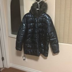 Jacket Azul Metálica White Mark