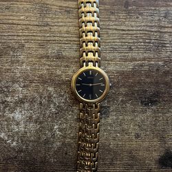 Vintage Seiko Gold Plated Stainless Steel 7n39-7029 Watch Works New Bat See Cond