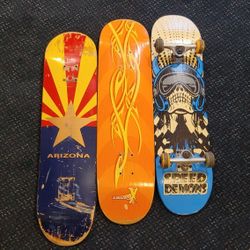 3 Skateboard Decks