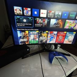 Xbox One X  With Samsung Curve Monitor