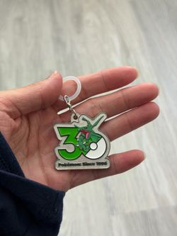 Pokémon 30th Anniversary Metal Charm Rayquaza from Japan