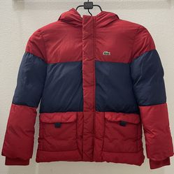 Lacoste Puffy Jacket, Red, Size 10 (Kids)