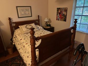 Antique Curly Maple 3/4  rope bed