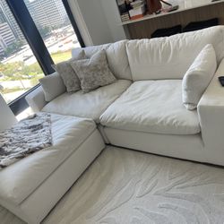 White small sectional 
