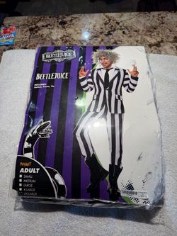 Beetlejuice costume 2xl