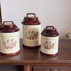 Vintage Ceramic Canister Set