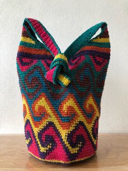 Handmade crocheted bag